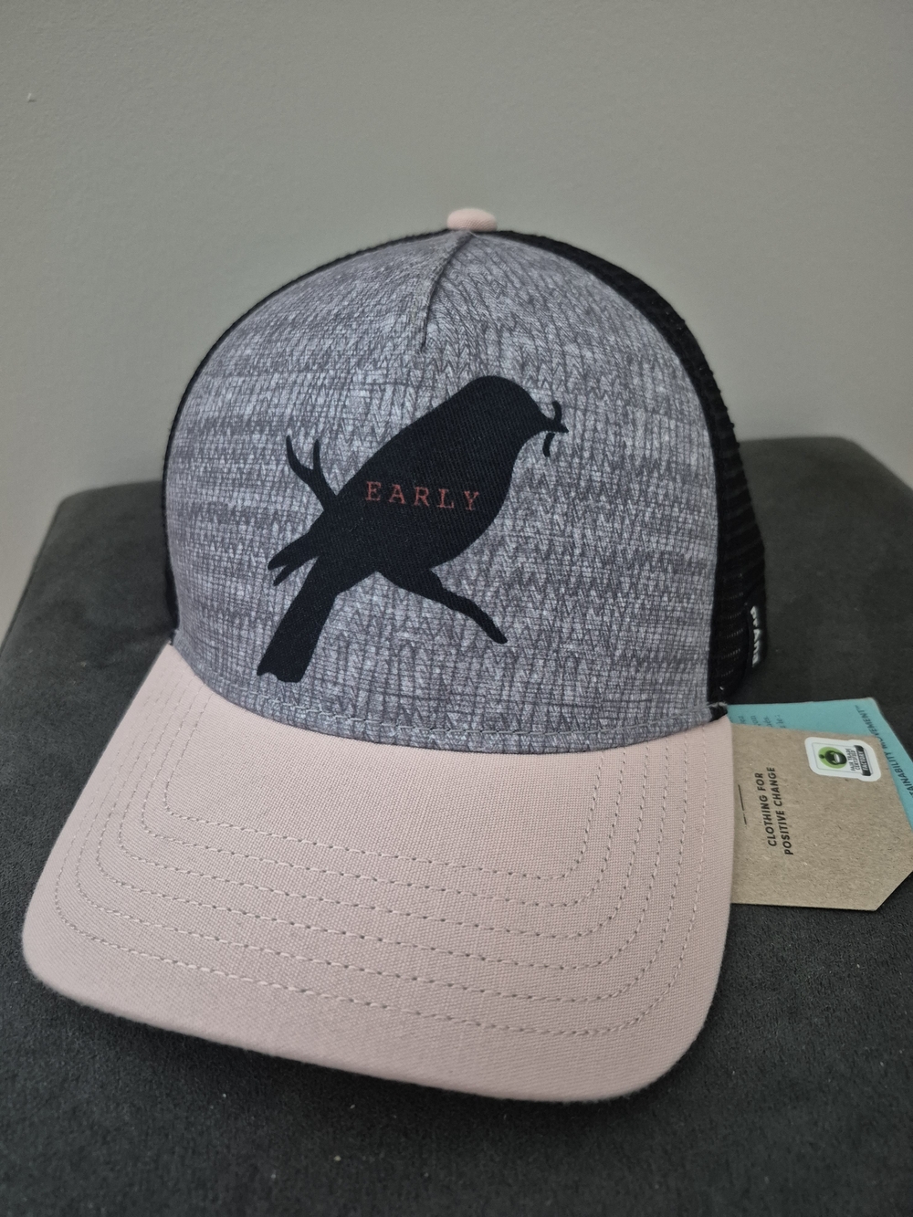 PRANA Journeyman Trucker Hat - Pink and Gray